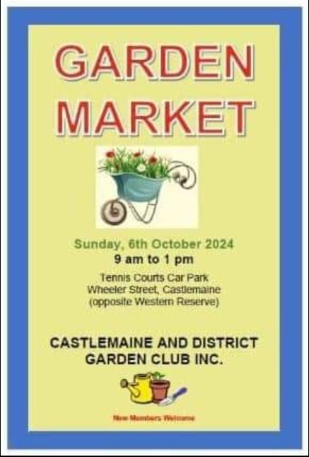 Garden market, 6th October 2024, Castlemaine and District.