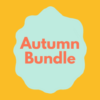 Autumn Bundle promotion badge on colourful background.