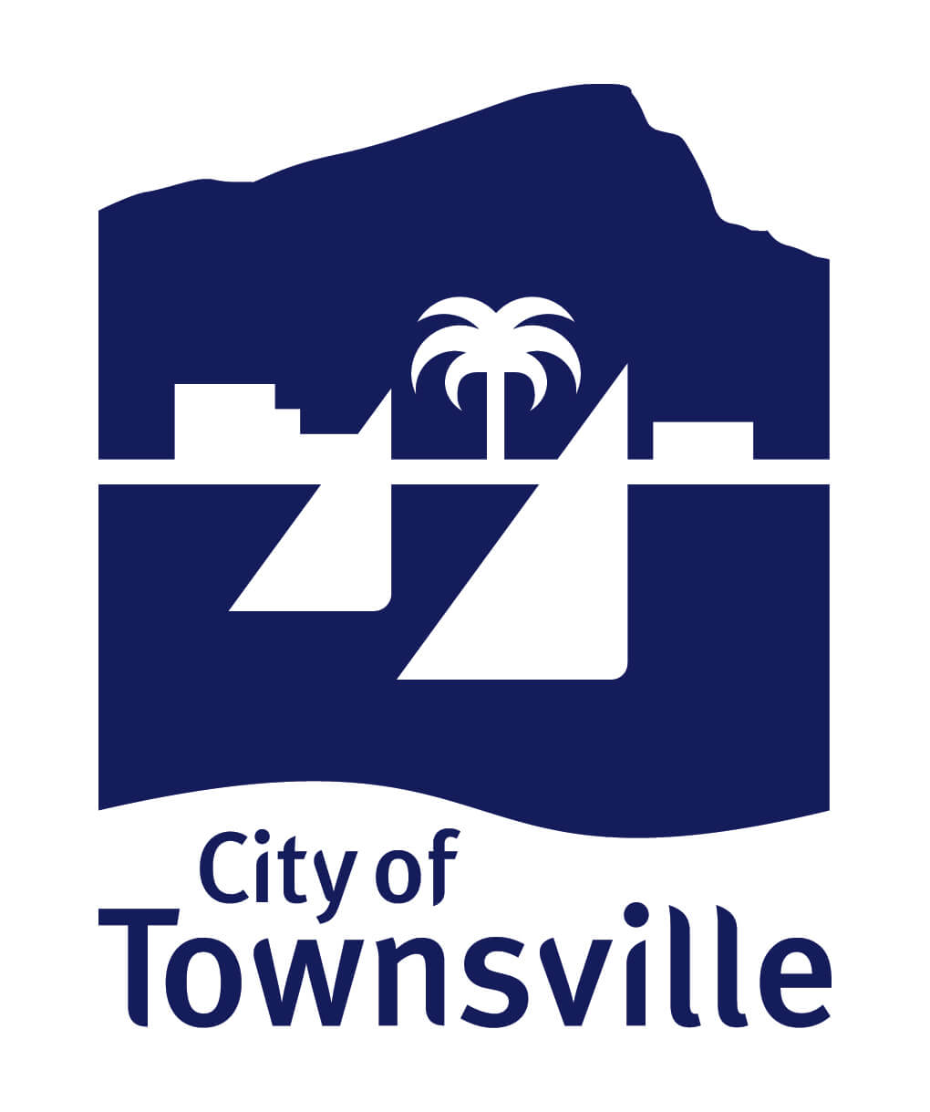 City of Townsville logo with mountain silhouette