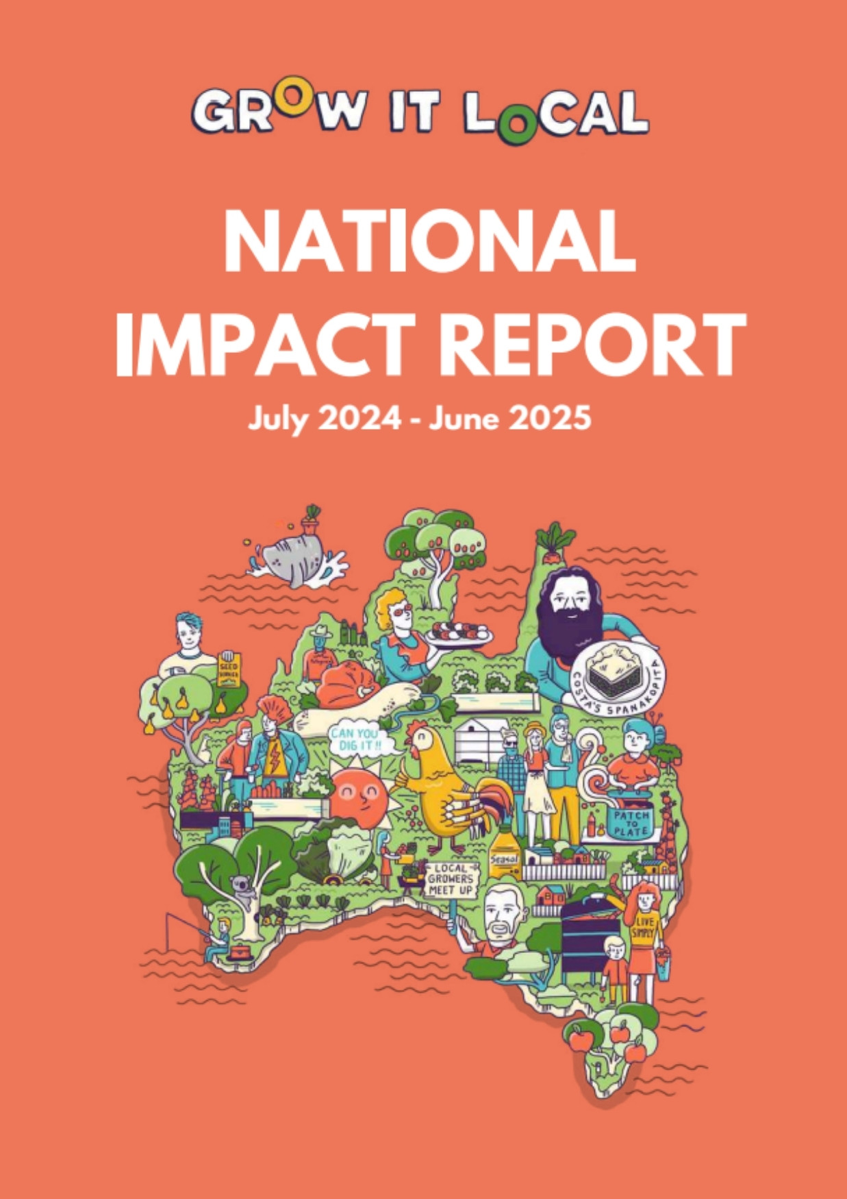 Grow It Local National Impact Report 2024-2025 cover.