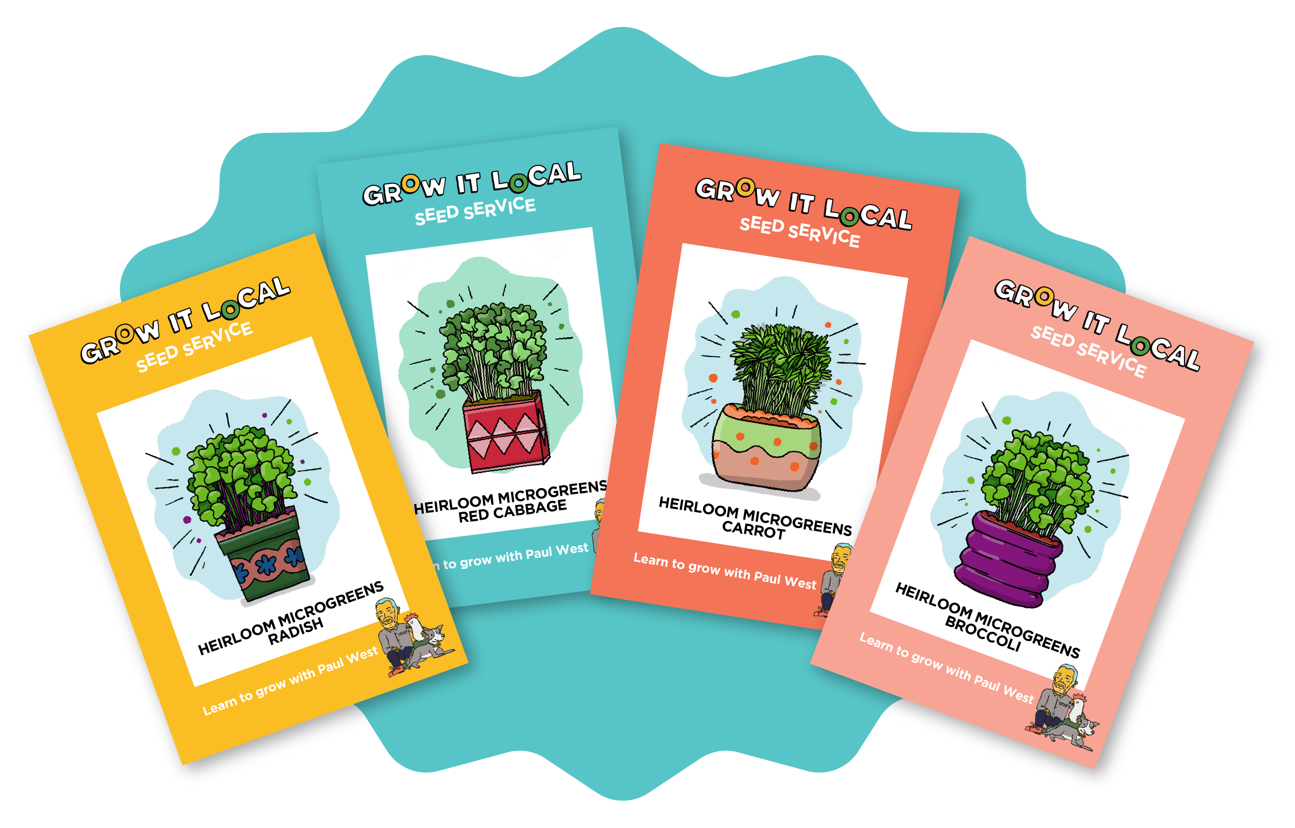 Grow It Local seed packets display